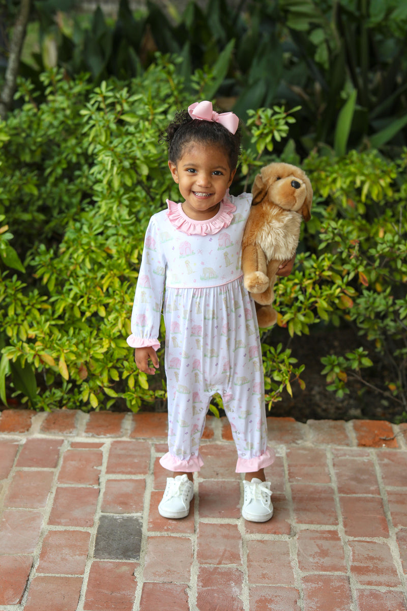 Trotter Street Puppy Pals Ruffle Bloomer Pants Set main image 0