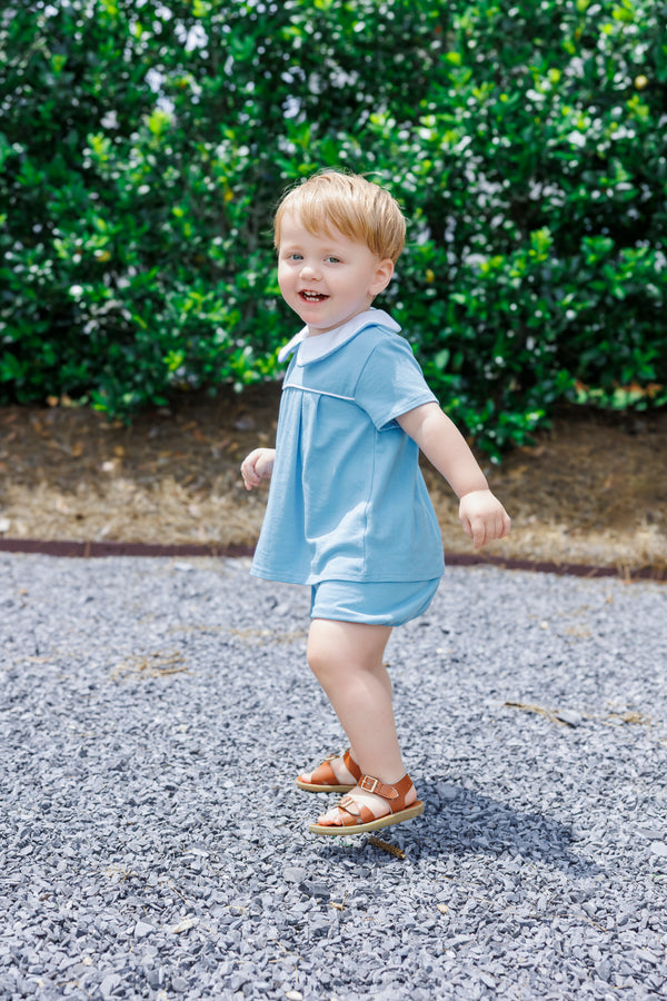 Beckham Bloomer Set- Cornflower Blue