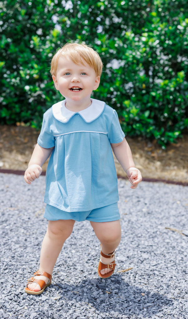 Beckham Bloomer Set- Cornflower Blue