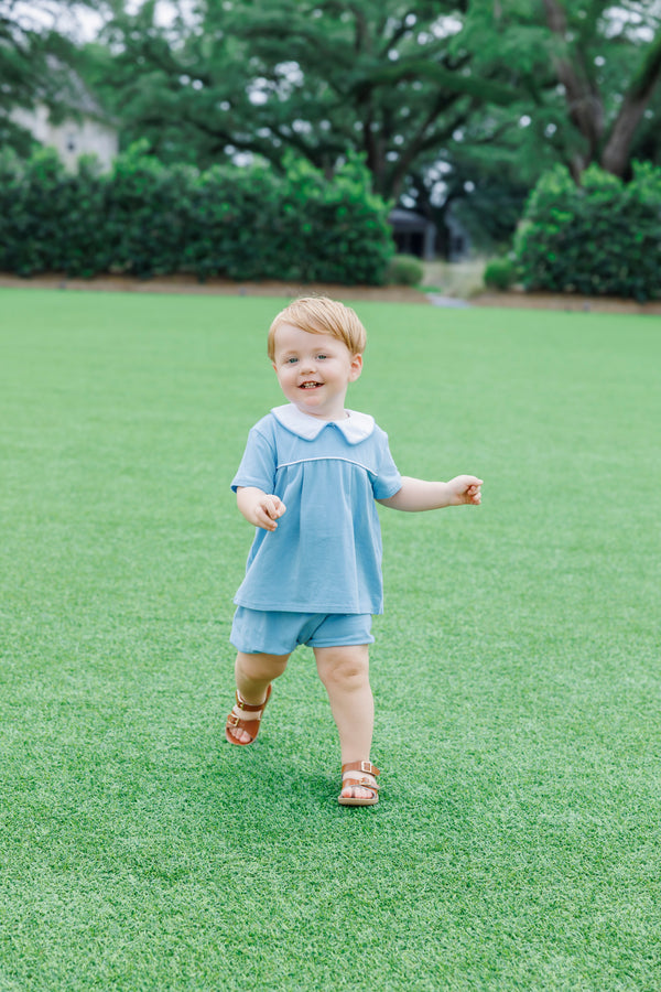 Beckham Bloomer Set- Cornflower Blue