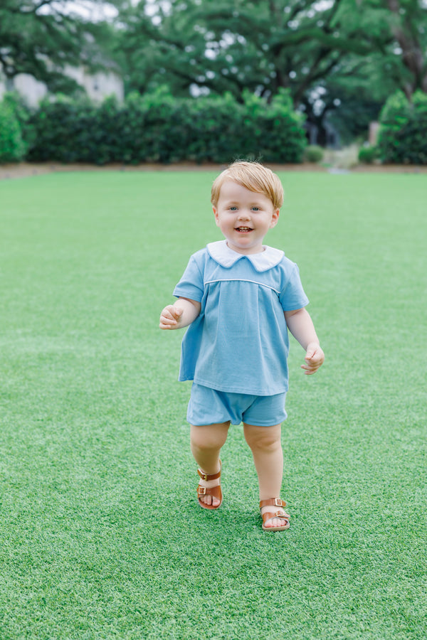 Beckham Bloomer Set- Cornflower Blue