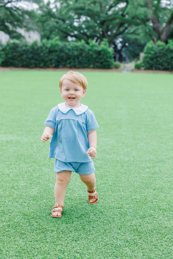 Beckham Bloomer Set- Cornflower Blue