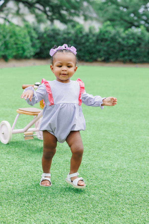 Olivia Bubble- Lavender Stripe/Pink