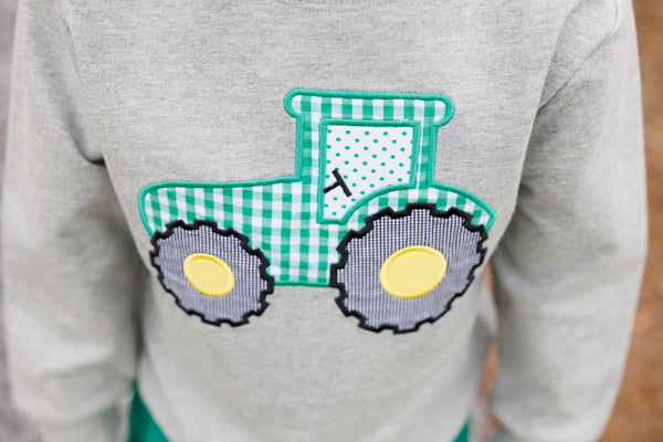 French Terry Pullover- Tractor