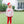 French Terry Pullover- Santa (Light Pink)
