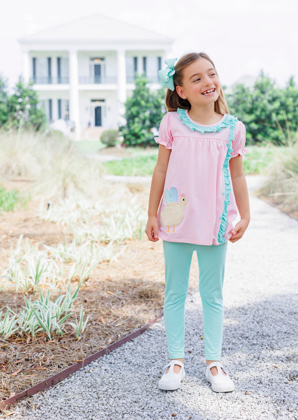 Turkey Ruffle Pants Set