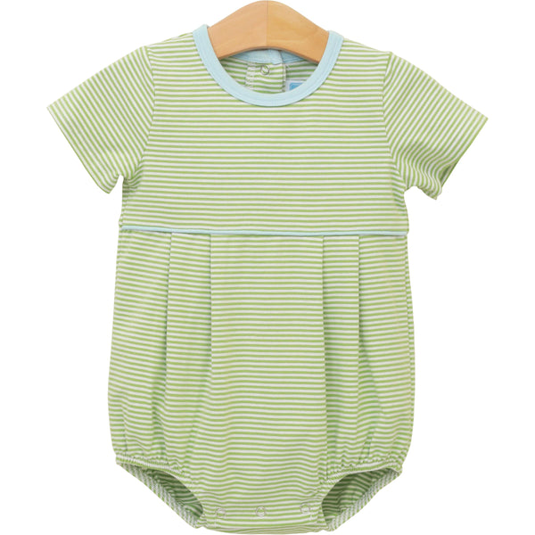 Bentley Bubble- Green Stripe/Light Blue
