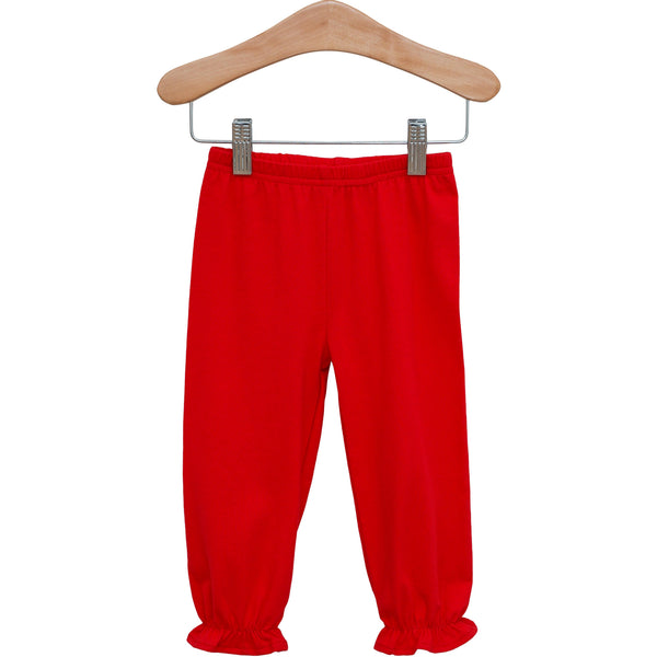Ruffle Bloomer Pants- Red