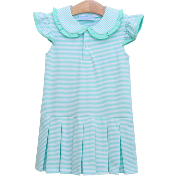 Camilla Dress- Mint Stripe