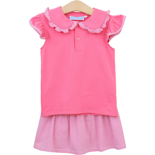 Camilla Skort Set- Pink Stripe