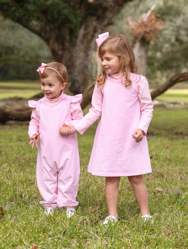 Caroline Romper- Light Pink