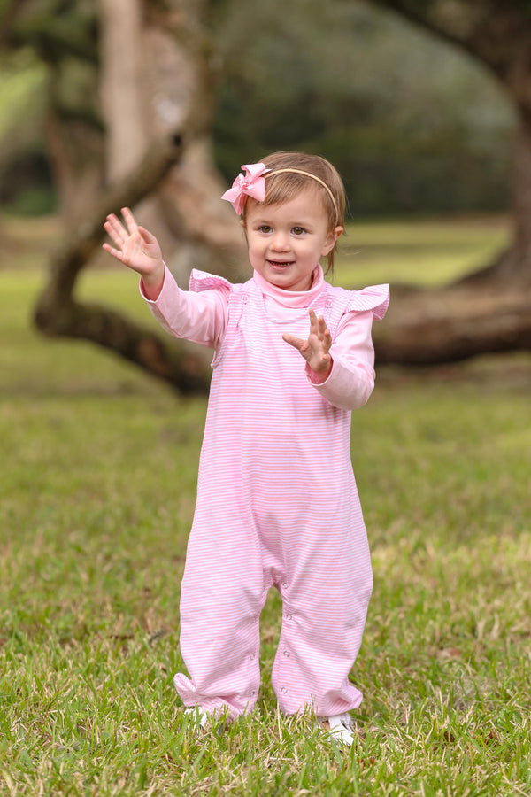 Caroline Romper- Light Pink