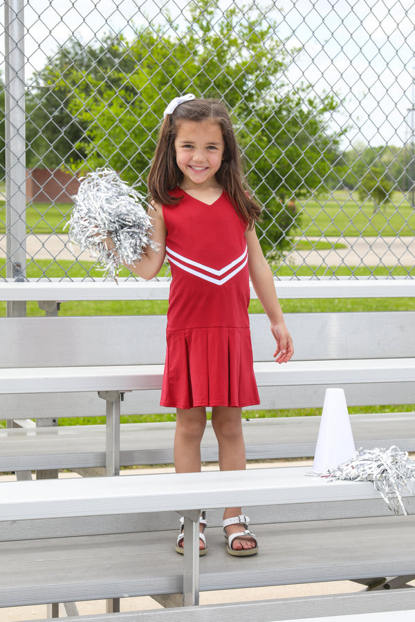 Cheer Uniform Dress- Crimson