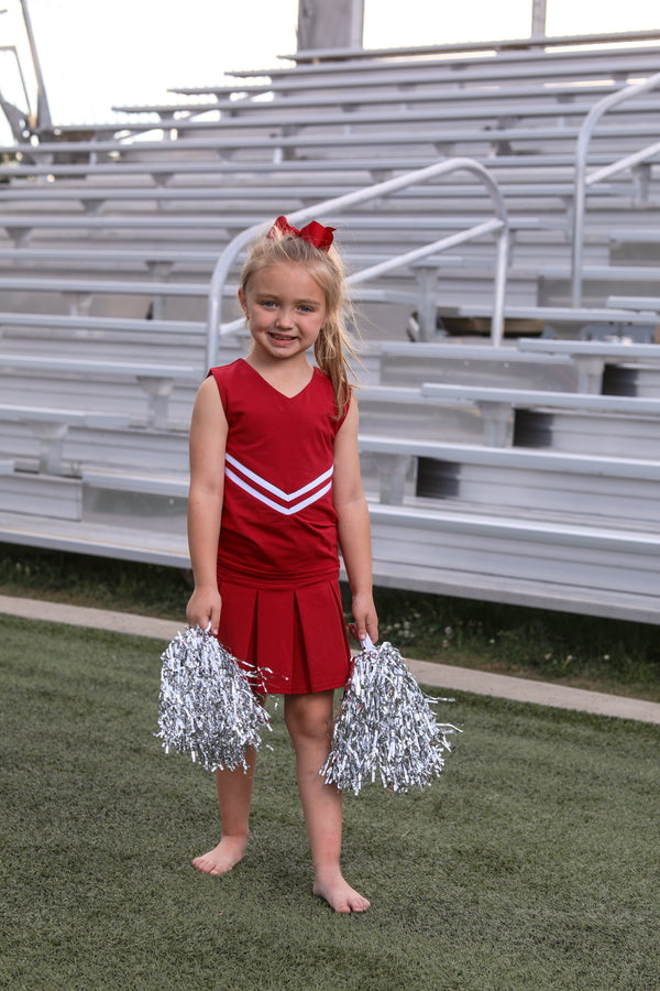 Cheer Uniform Set- Crimson