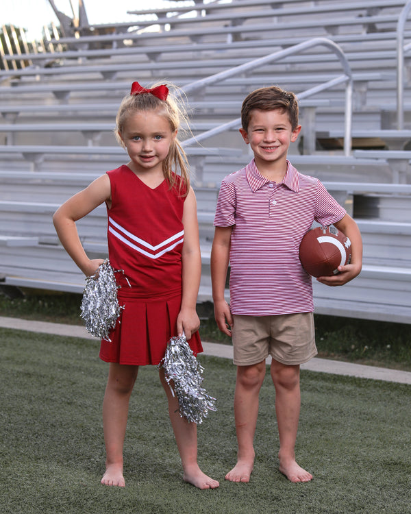 Cheer Uniform Set- Crimson