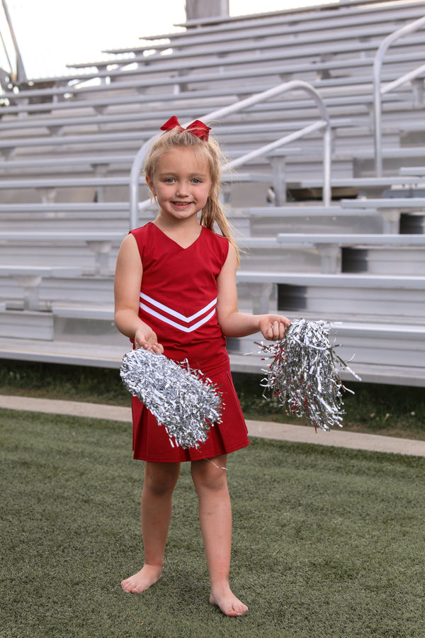 Cheer Uniform Set- Crimson