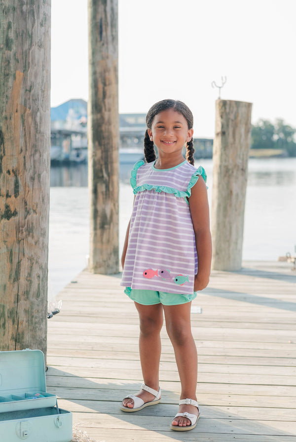 Fishy Fishy Ruffle Short Set