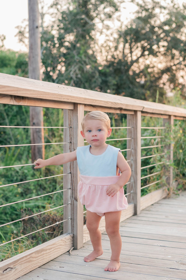 Thomas Bubble- Coral Stripe/Light Blue