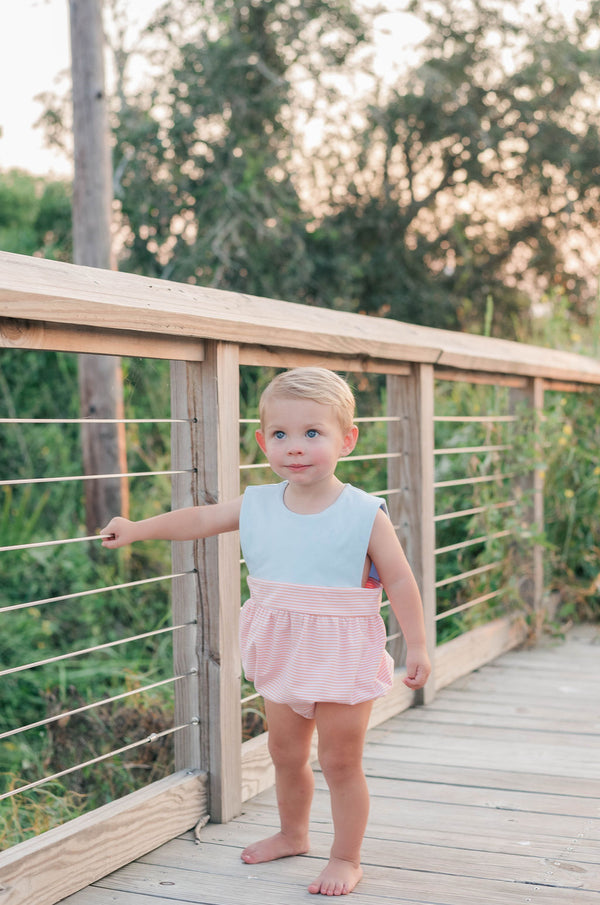 Thomas Bubble- Coral Stripe/Light Blue