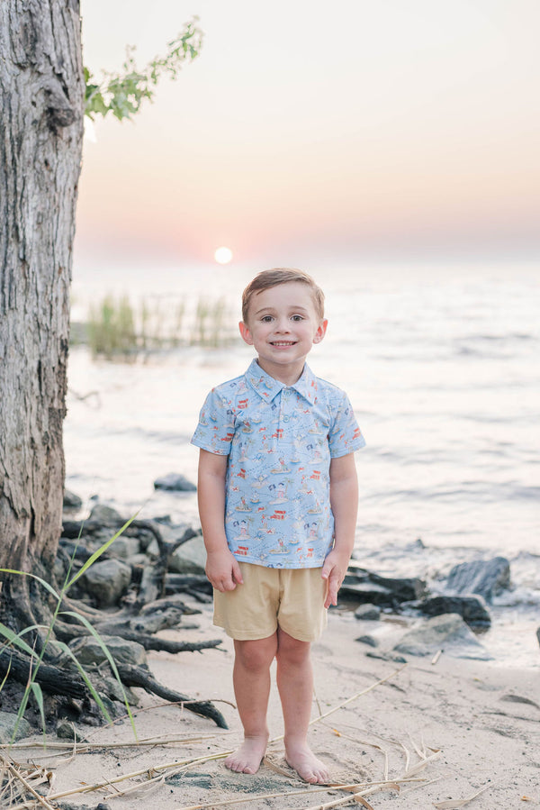 Shipwrecked Polo Short Set