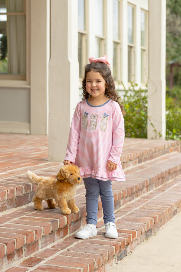 Dog Ruffle Pants Set