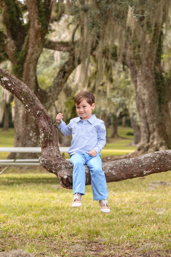 Jackson Polo- Cornflower Stripe