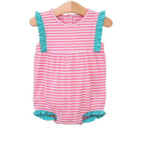 Josie Bubble- Pink Stripe/Teal