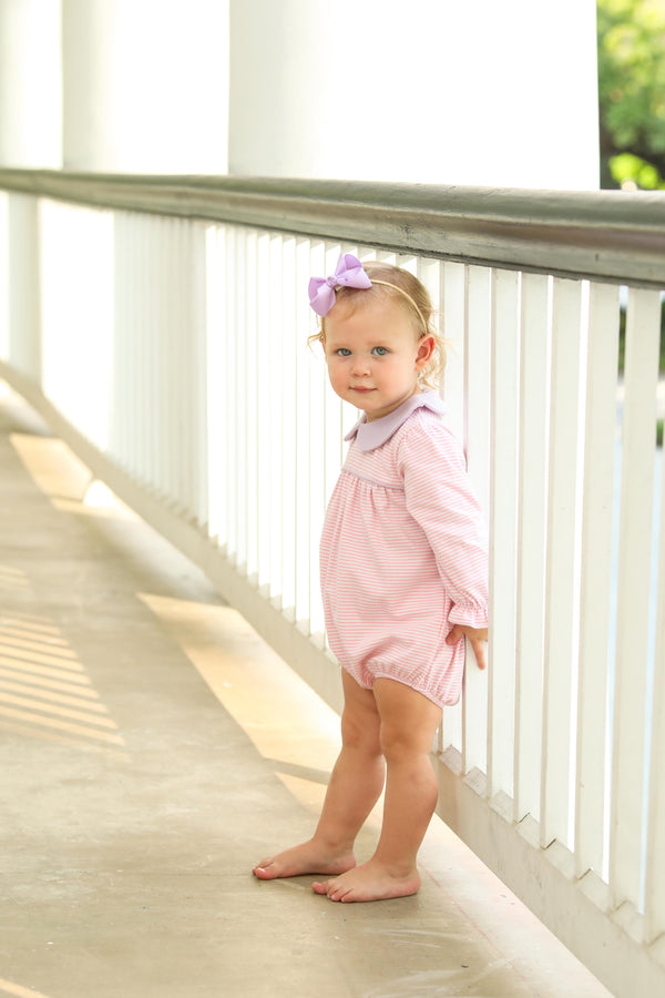 Katherine Bubble- Light Pink Stripe/Lavender