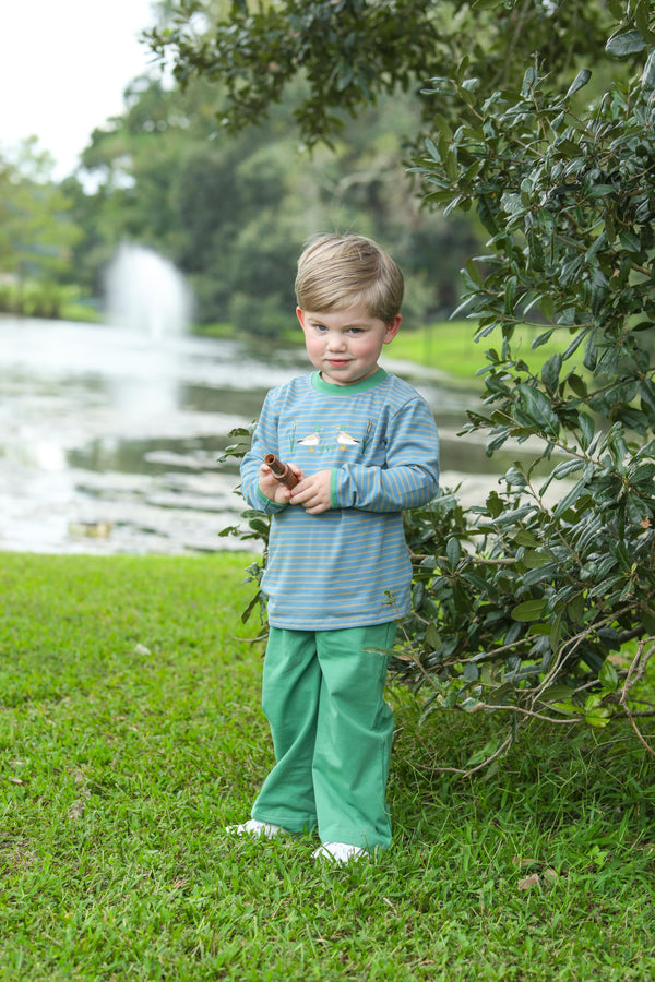 Mallard Embroidery Pants Set