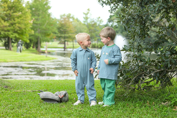 Mallard Embroidery Pants Set