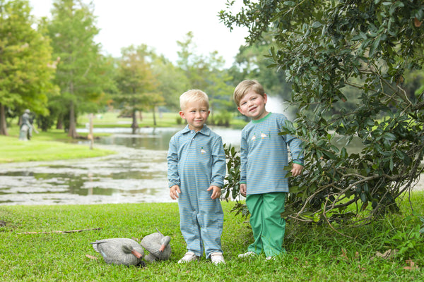 Mallard Embroidery Pants Set