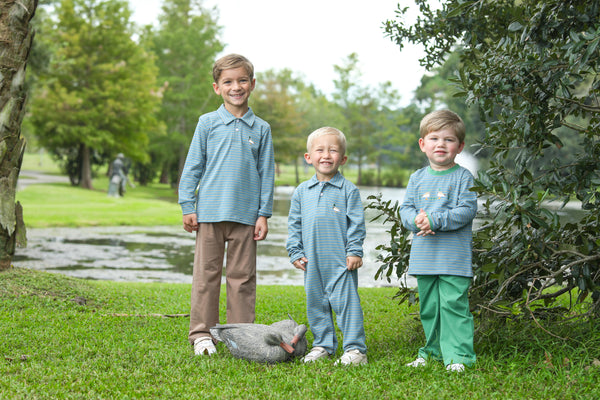 Mallard Embroidery Pants Set