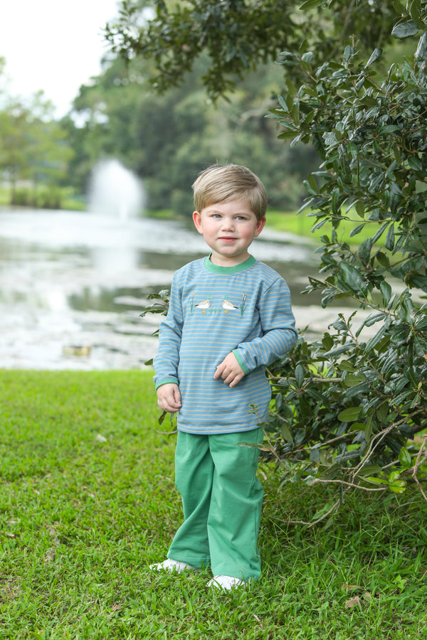 Mallard Embroidery Pants Set