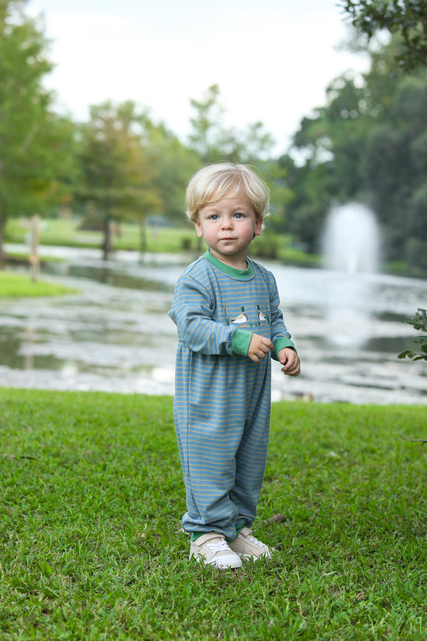 Mallard Embroidery Romper