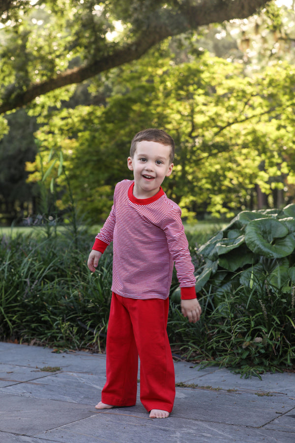 Miller Pants Set- Red Stripe