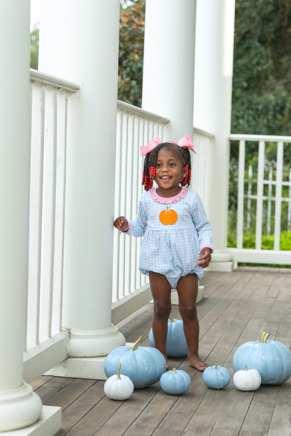 Pumpkin LS Ruffle Bubble