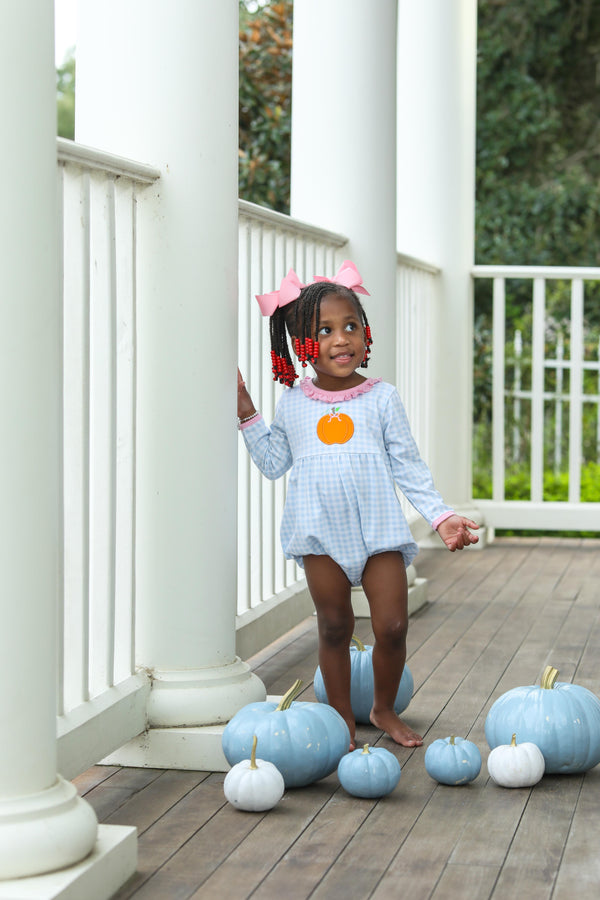 Pumpkin LS Ruffle Bubble