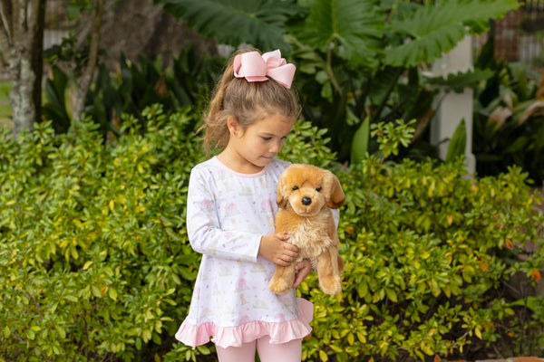 Puppy Pals Ruffle Pants Set