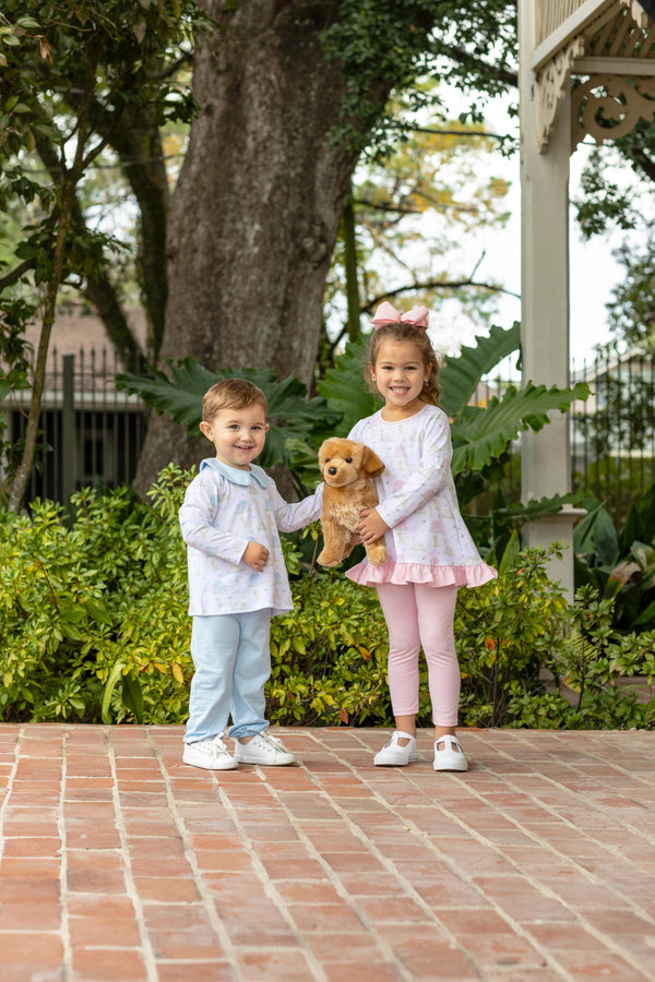 Puppy Pals Ruffle Pants Set