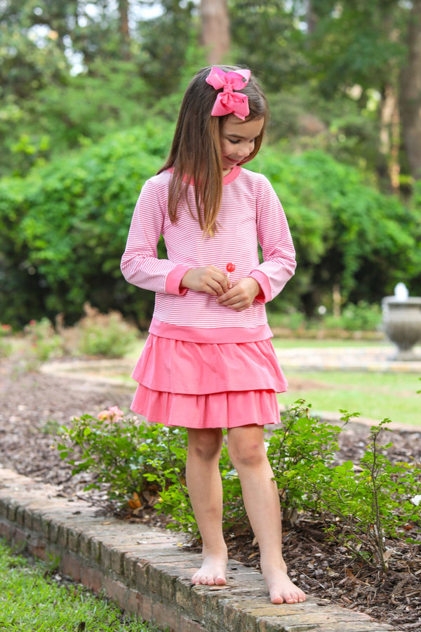 Reagan Top- Pink Stripe