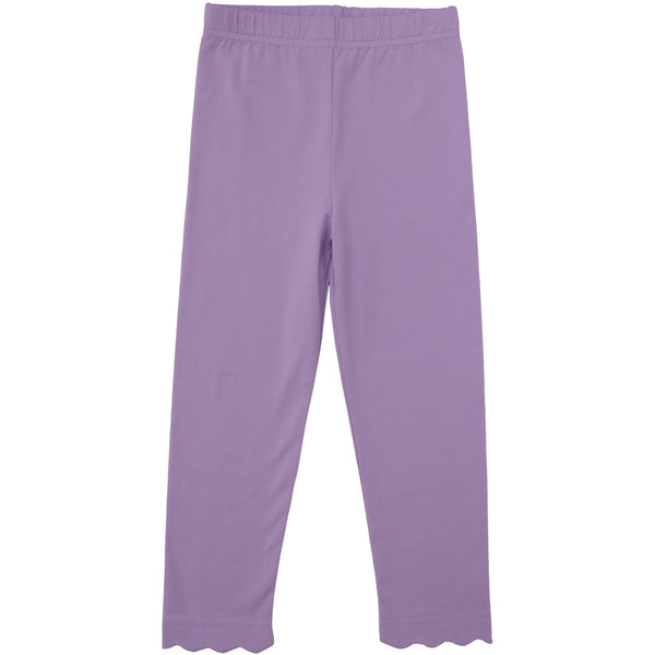 Scalloped Leggings- Lavender