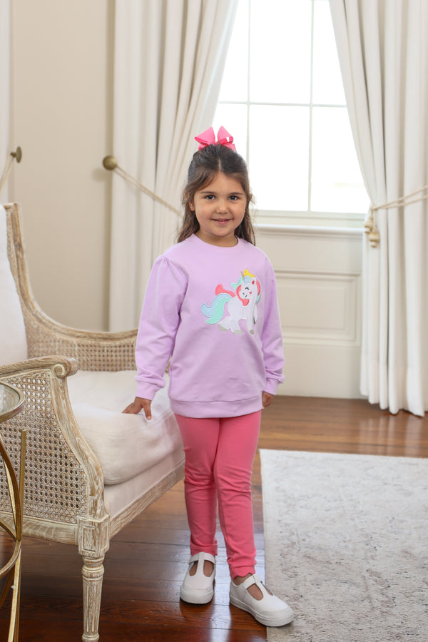 French Terry Pullover- Unicorn