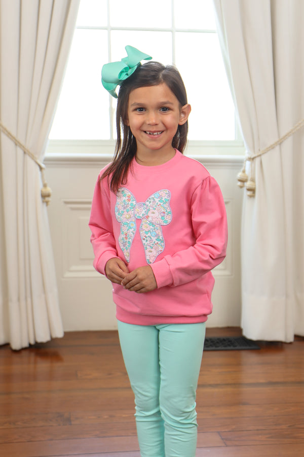 French Terry Pullover- Bow