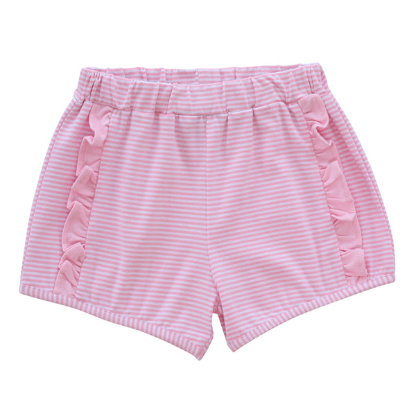 Hadley Shorts- Light Pink Stripe