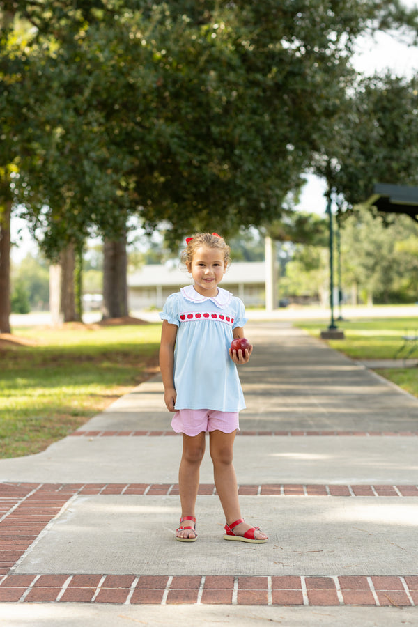 Apple Ribbon Short Set