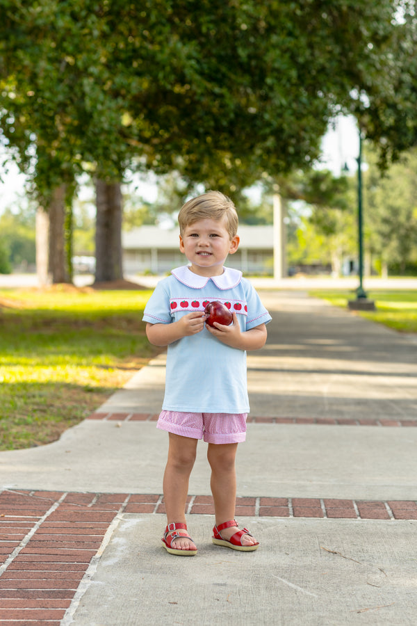 Apple Ribbon Banded Short Set