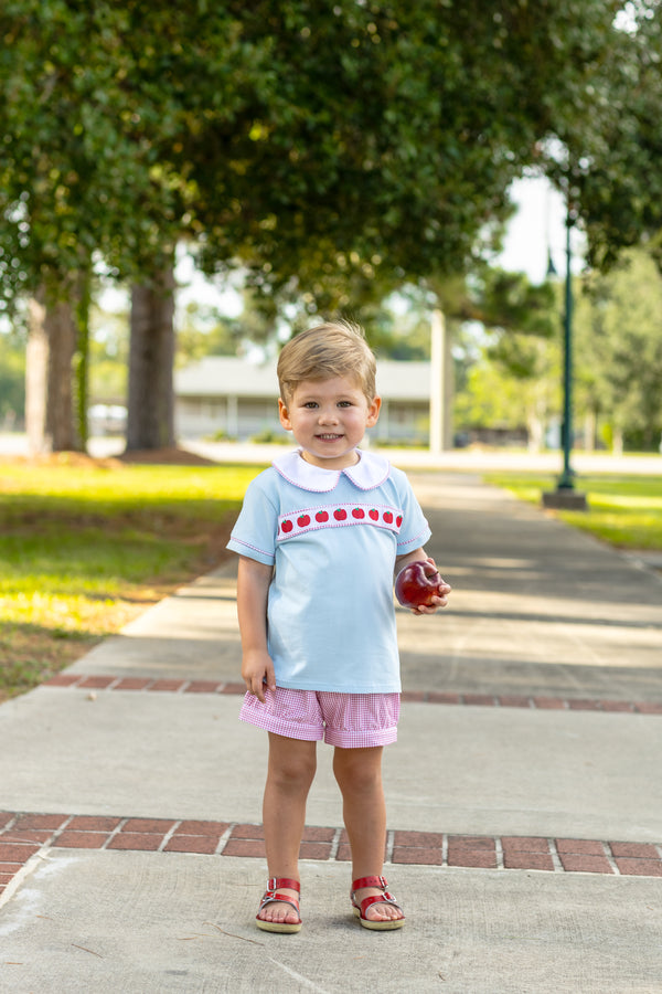Apple Ribbon Banded Short Set