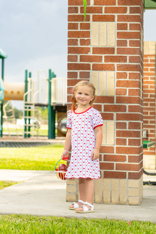 Apple Print Dress