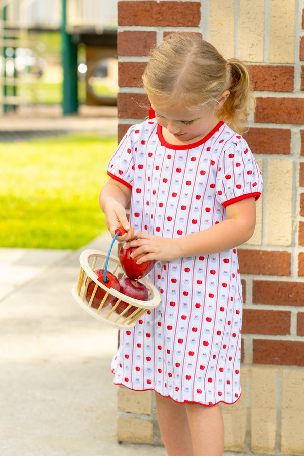 Apple Print Dress