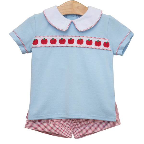 Apple Ribbon Banded Short Set